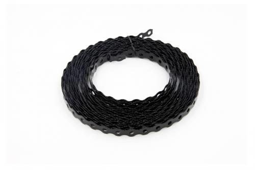 BLACK 13MM WIDE 4MM HOLE BAND  